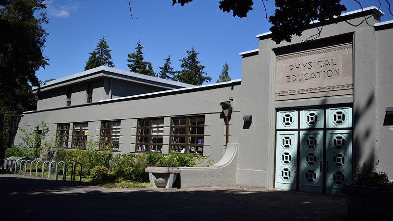 Physical Education building 2016 (now Esslinger Hall)