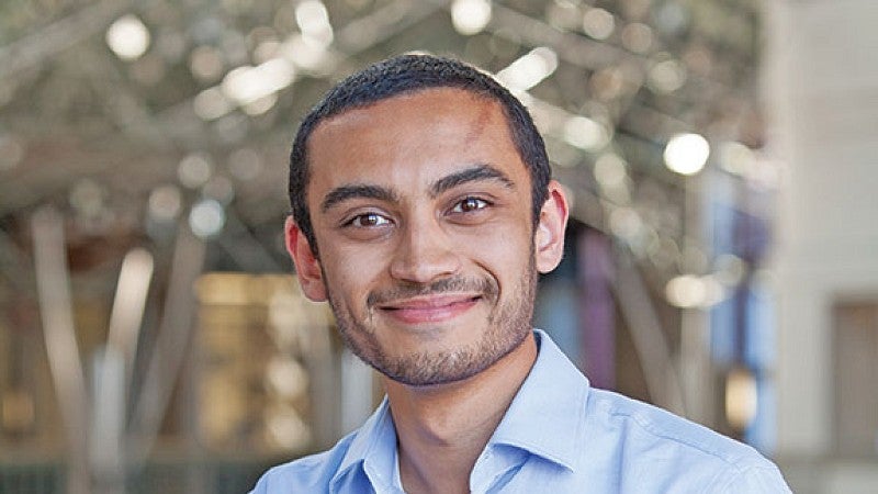 Biochemistry major Muhammad Khalifa