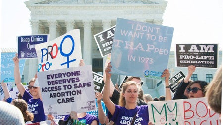 Protests for overturn of Roe v. Wade