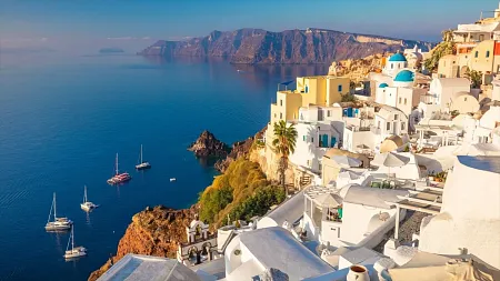 The Greek island of Santorini 