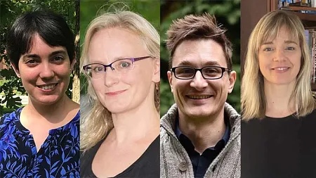 four headshots of NSF honorees