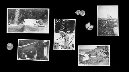 a collage of black and white photos of OIMB