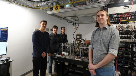 people in a quantum computer lab
