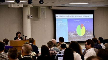 people at a presentation
