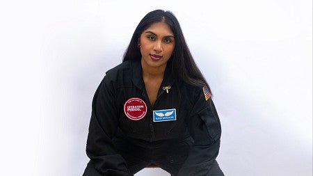 physics alum Manju Bangalore is conducting experiments in microgravity