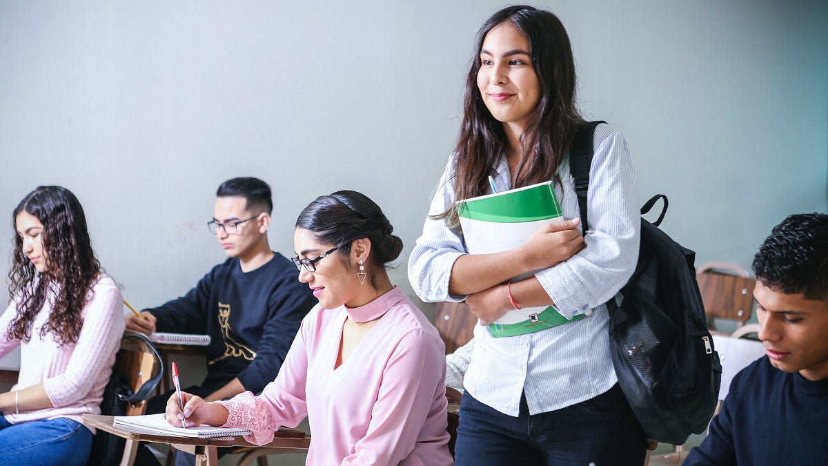 Students in classroom