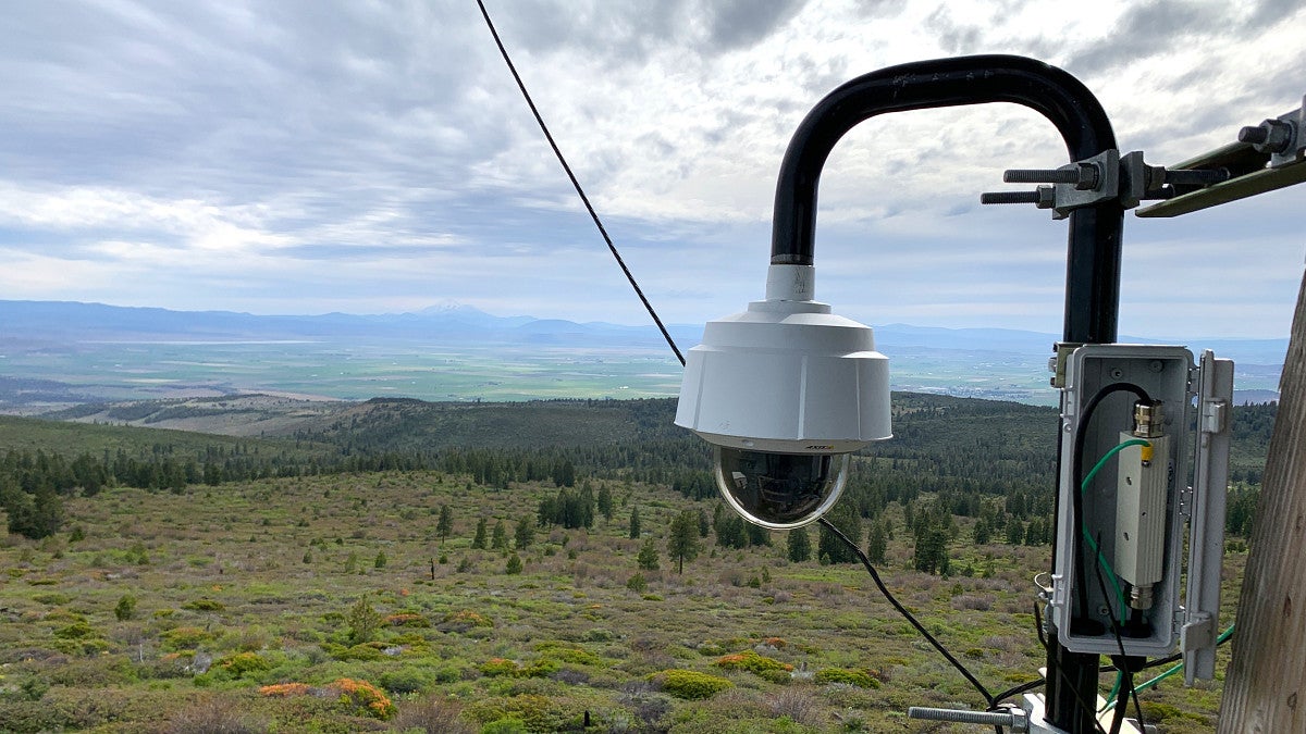 OHAZ sensor installed in the field to help detect impending natural hazards