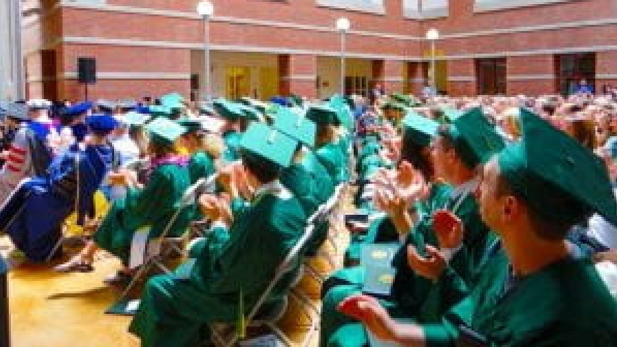 Physics commencement photo