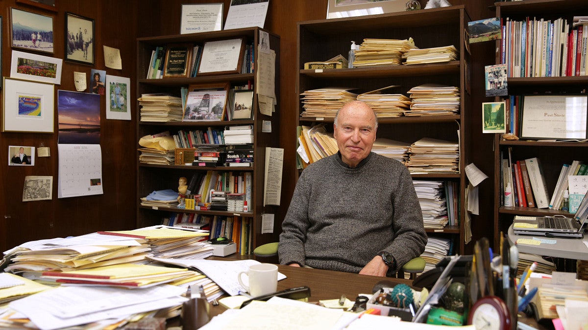 Paul Slovic sitting at desk